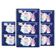 京东百亿补贴：七度空间少女超薄100%纯棉夜用卫生巾套装32片装