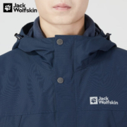 Jack Wolfskin狼爪 冲锋衣男秋冬防水防风保暖抓绒内胆冲锋衣三合一外套5120133 1010宝蓝色(男) M