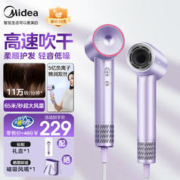 Midea 美的 吹风机家用高速电吹风5亿负离子护发不伤发大风量恒温速干大功率吹风筒学生宿 FG208