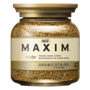 AGF冻干速溶黑咖啡粉日本进口MAXIM马克西姆 美式生椰拿铁咖啡原料 AGF金罐咖啡粉80g