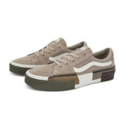 VANS 范斯 官方 SK8-Low棕色解构主义Cleanfit男鞋女鞋板鞋