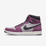 NIKE 耐克 Air Jordan 1 AJ1黑紫高帮篮球鞋DB2889-500