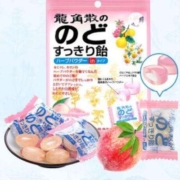 RYUKAKUSAN 龍角散 草本润喉糖夹心糖袋装 水蜜桃味 80克/袋