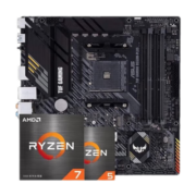 AMD 锐龙CPU搭华硕B450/B550M 主板CPU套装 华硕TUF B550M-PLUS 重炮手 R7 5700X(盒装)CPU套装
