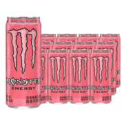 可口可乐 魔爪monster 管浪潘趣 粉魔爪果味能量风味饮料 6瓶
