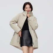 BOSIDENG 波司登 派克服工装女式外套收腰保暖气质休闲羽绒服女