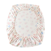 名创优品（MINISO）抑菌磨毛床笠单件 150*200cm粉红兔
