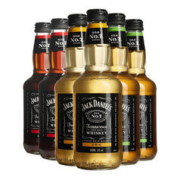 杰克丹尼 Jack Daniels）预调酒可乐+柠檬+苹果味330ml*6瓶礼盒装 年货节送礼