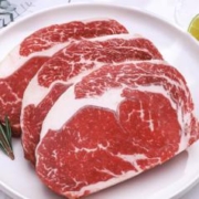 茶牛 谷饲原切眼肉牛排1.44kg 8片