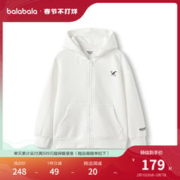 巴拉巴拉 儿童外套男童秋童装女童中大童字母开叉上衣