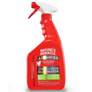 NATURE’S MIRACLE 天然奇迹 美国进口 天然奇迹/Nature's Miracle 犬用强效祛污宠物除臭剂喷雾 狗狗用除味喷剂 32oz/946ml（柠檬香）