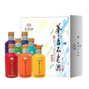 茅台（MOUTAI）【酒厂授权】贵州茅台不老酒炫 53度酱香型配制酒 礼盒款送礼 七彩 125ml*7瓶 推荐礼盒