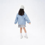 Gap 盖璞 女童冬季LOGO仿羊羔绒保暖抓绒夹克儿童装洋气外套837127