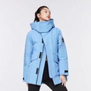 BOSIDENG 波司登 韩版男女情侣款工装帅气潮流脱卸帽中长羽绒服