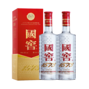 泸州老窖（LUZHOULAOJIAO） 国窖1573 52度 高度白酒浓香型白酒 500ml*2 双支装