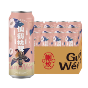 帼纹 七品仙鹤桃啤精酿啤酒500ml*12听 整箱装
