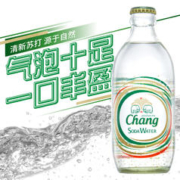 泰象chang苏打水原味苏打水饮料325ml*8瓶泰国进口无糖0卡气泡水