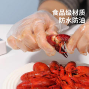 deli 得力 包邮得力一次性TPE手套PVC丁腈食品级餐饮厨房家用防护透明薄膜 50只