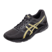 亚瑟士ASICS男鞋透气跑鞋运动鞋缓震舒适跑步鞋 GEL-CONTEND 4 【HB】 黑色/金色013 41.5