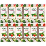 临期日本进口盈优青汁复合果蔬汁饮料苹果白桃口味人气饮品200ml（6x200ml）