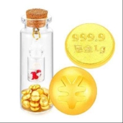 金雅福 黄金Au9999金豆投资理财 1g