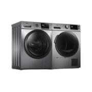 京东PLUS：Midea 美的 MG100VT55DY+MH90-H03Y 热泵式洗烘套装 银色