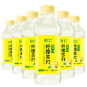 88VIP会员：mingren 名仁 柠檬苏打水碱性水饮料食品饮品矿泉纯净水柠檬水375ml×6瓶