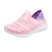 斯凯奇（Skechers）童鞋  2024春夏新款儿童凉鞋女童包头凉鞋沙滩鞋防滑洞洞鞋 PKLV 27.5码