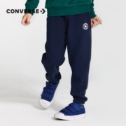 Converse 匡威童装男童舒适毛圈长裤春秋儿童针织休闲运动裤子 藏青蓝(冬季加绒) 150(M)