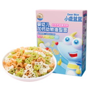 小鹿蓝蓝婴幼儿加钙动物造型面宝宝面条婴儿钙铁锌无盐牛肉芦笋番茄味200g