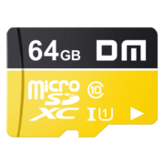 PLUS会员、需弹券: DM 大迈 64GB TF（MicroSD）存储卡 黄卡 C10 支持4K