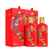 88VIP会员：MOUTAI 茅台 贵州茅台酱香型白酒飞天茅台43度红喜宴500ml*2瓶双支装