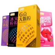 京东plus：第六感 避孕套情趣 安全套 带刺大颗粒40只