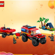 PLUS会员：LEGO 乐高 积木60412 4x4消防车和救生艇