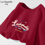 La Chapelle City 拉夏贝尔 纯棉 短袖 t恤 女款
