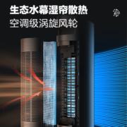 美的（Midea）【香薰凉风】家用空调扇净化加湿冷风扇水冷降温无叶塔扇节能落地扇轻音冷风机制冷小空调 AAF10MB