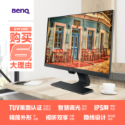 明基（BenQ）GW2480 23.8英寸IPS 个人/商务/办公电脑显示器 低蓝光降频闪智慧爱眼 内置音箱 (VGA/HDMI/DP)