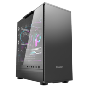 超频三（PCCOOLER）神机 黑色 中塔式机箱(E-ATX/ATX主板/9风扇位//玻璃侧透//360水冷/支持4090显卡）