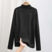 JEANSWEST 真维斯 半高领套头打底衫 抓绒保暖上衣T恤女
