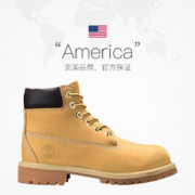 Timberland 青少年黄靴马丁靴高帮户外