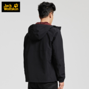 Jack Wolfskin狼爪冲锋衣男秋冬新款户外运动防风防水透气舒适夹克外套5121191 5121191-6000/黑色 L 180/100A