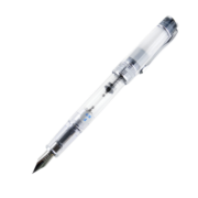 百乐（PILOT）珮尔娜PRERA透明钢笔/练字钢笔生日礼物 含上墨器FPRN350R-TBF F尖黑