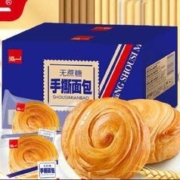 PLUS会员、概率券：泓一 无蔗糖手撕面包 1100g