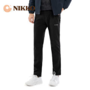 NIKKO 日高 户外加厚加绒冲锋裤男防水防风登山裤弹力软壳裤长裤