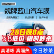 QUANTMAY 量美 适用于魏牌蓝山专用汽车贴膜全车膜隔热防爆防晒太阳膜车窗玻璃膜 魏牌蓝山专用L系全车膜