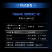 威克多（VICTOR）威克多胜利羽毛球拍单拍碳纤维速度型JS12TD猎鹰小隼HAWK 亮剑12N 4U 灰色