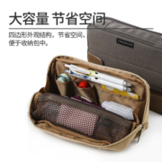 国誉（KOKUYO）一米新纯笔袋大容量多功能学生男女文具盒ins日系复古笔袋WSG-PCS133 浅棕色