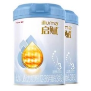 3.8焕新：illuma 启赋 蓝钻 幼儿配方奶粉 3段 810g*2罐