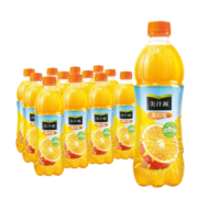可口可乐（Coca-Cola）美汁源果粒橙果味果汁饮料 可口可乐出品 果粒橙450ml*12瓶