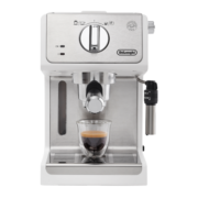 德龙（Delonghi） 咖啡机 意式半自动15Bar泵压 家用独立温控 打奶泡ECP35.31.W 可调式奶泡 电子控温 不锈钢锅炉水泵 全国联保
